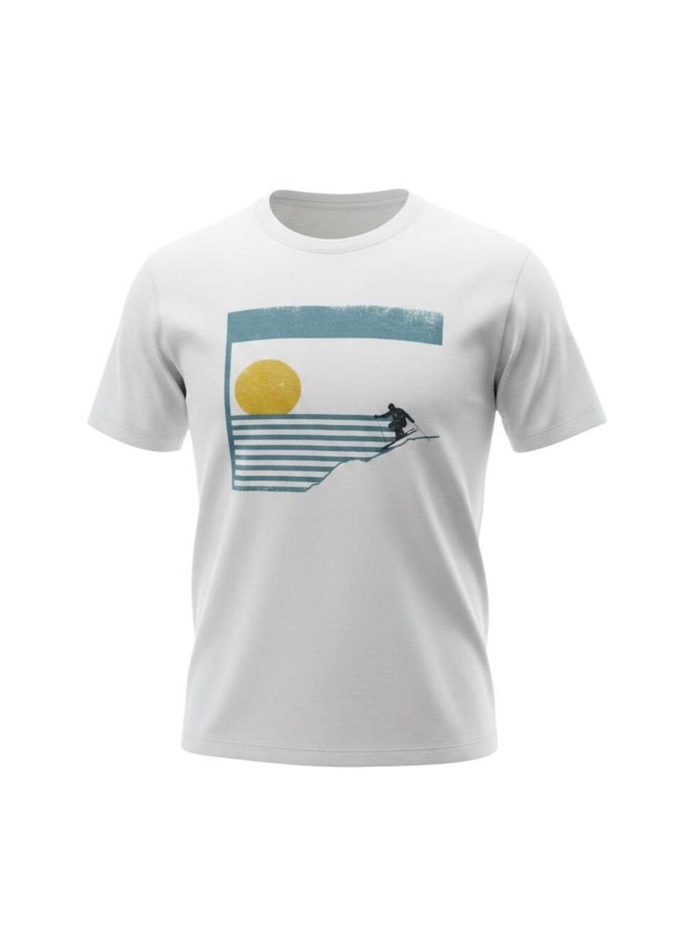 Marine Layer Men's White Graphic Skiing T-Shirt Size XL